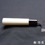 Aoni 黑色饰面 Nakiri 刀平柄