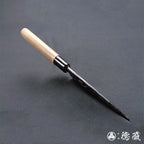 青一 黑面锻造加工 身卸出刃刀 胡桃木手柄