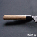 青一 黑面锻造加工 身卸出刃刀 胡桃木手柄