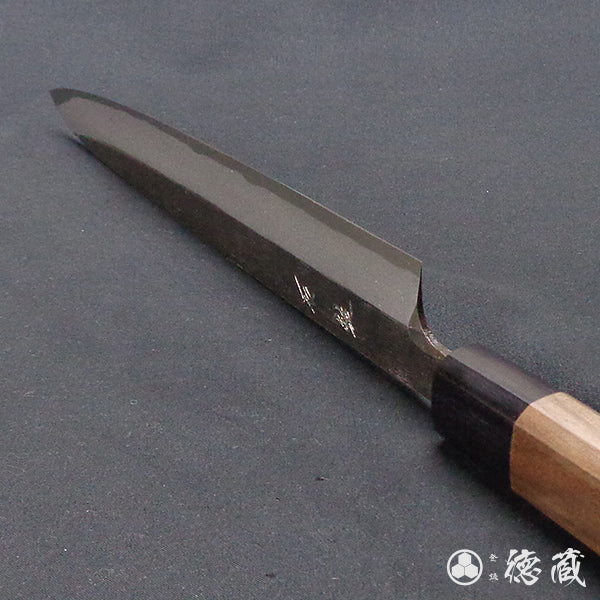 青二 黑面锻造加工 柳刃刀 胡桃木八角手柄