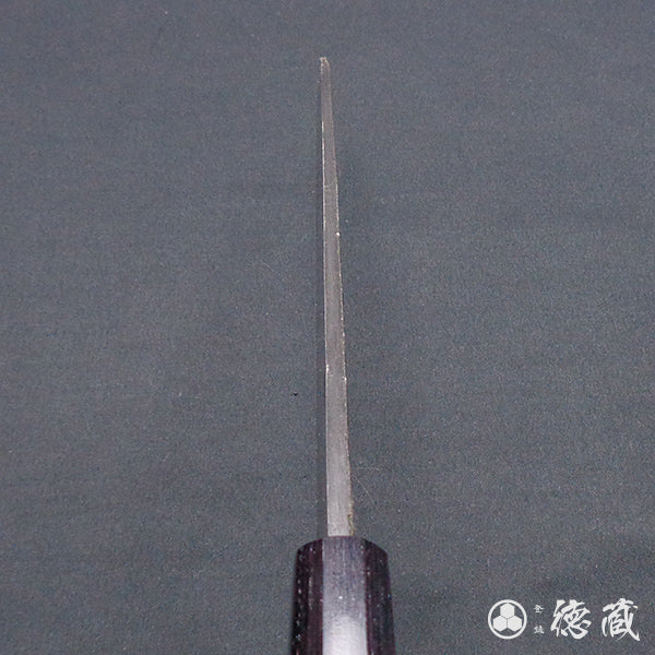 青二 黑面锻造加工 柳刃刀 胡桃木八角手柄