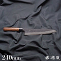 blue super carbon steel   hammered black surface finish  Gyutou-knife (chef's knife)   black handle