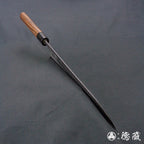 blue super carbon steel   hammered black surface finish  Gyutou-knife (chef's knife)   black handle