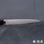 青二 大马士革 光面加工 小柳厨刀 胡桃木手柄