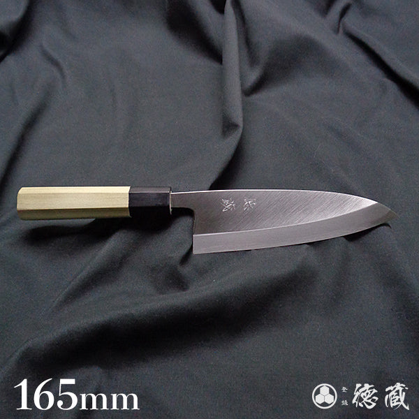 Carbon White Steel No. 2 Deba Knife (Fish Knife) Park Tree Octagonal Handle