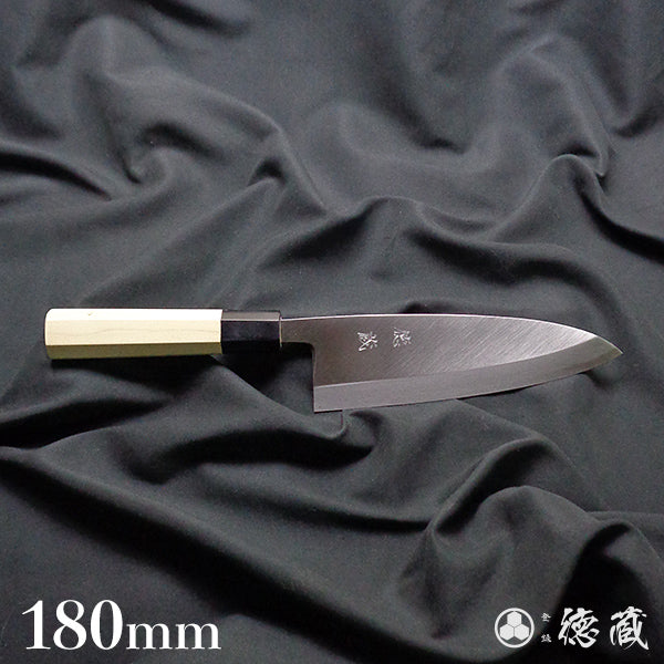 Carbon White Steel No. 2 Deba Knife (Fish Knife) Park Tree Octagonal Handle
