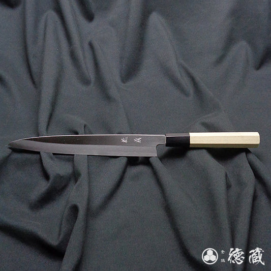 白二 左柳刃包丁 朴八角柄