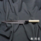 白二 左利手柳刃厨刀 朴八角手柄