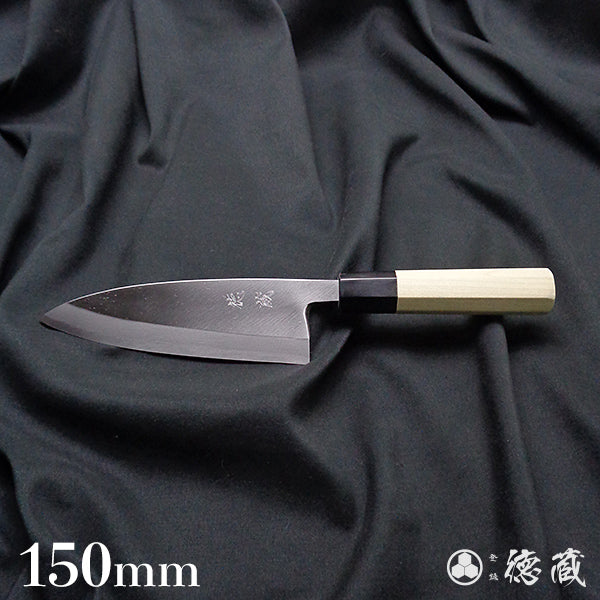 Carbon White Steel No. 2 Left Handed Deba Knife (Fish Knife) Octagonal Handle