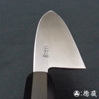 白二　左利手切鱼刀　朴八角柄