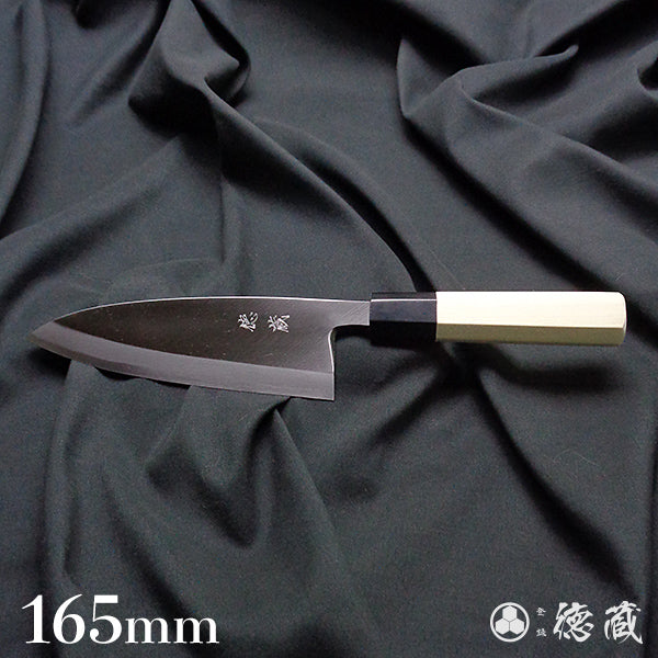 Carbon White Steel No. 2 Left Handed Deba Knife (Fish Knife) Octagonal Handle