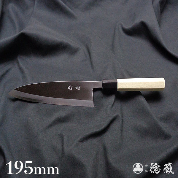 Carbon White Steel No. 2 Left Handed Deba Knife (Fish Knife) Octagonal Handle