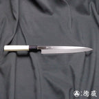 青二 柳刃刀 朴八角手柄