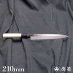 青二 柳刃刀 朴八角手柄