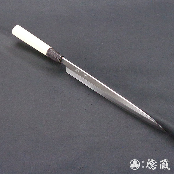 青二 柳刃刀 朴八角手柄