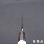 青二 柳刃刀 朴八角手柄