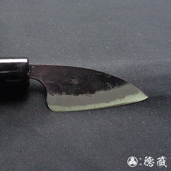 青二 黑面锻造加工 生姜刀 朴木手柄