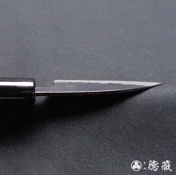 青二 黑面锻造加工 生姜刀 朴木手柄