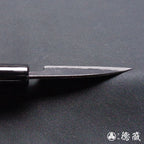 青二 黑面锻造加工 生姜刀 朴木手柄