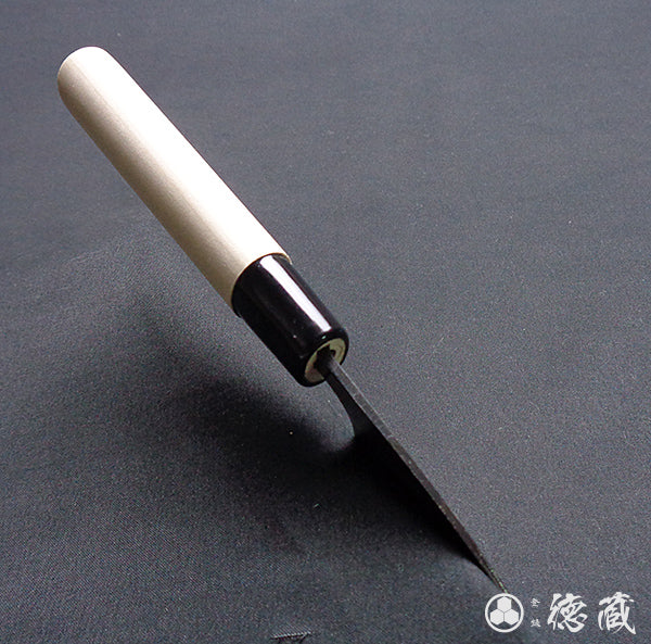 青二 黑面锻造加工 生姜刀 朴木手柄