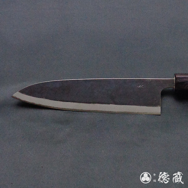 青二 黑面锻造加工 伊予型舟行刀 胡桃木手柄