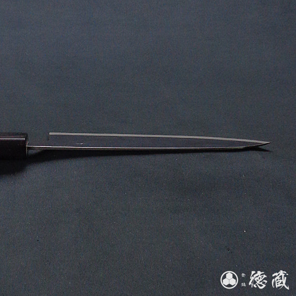 青二 黑面锻造加工 伊予型舟行刀 胡桃木手柄
