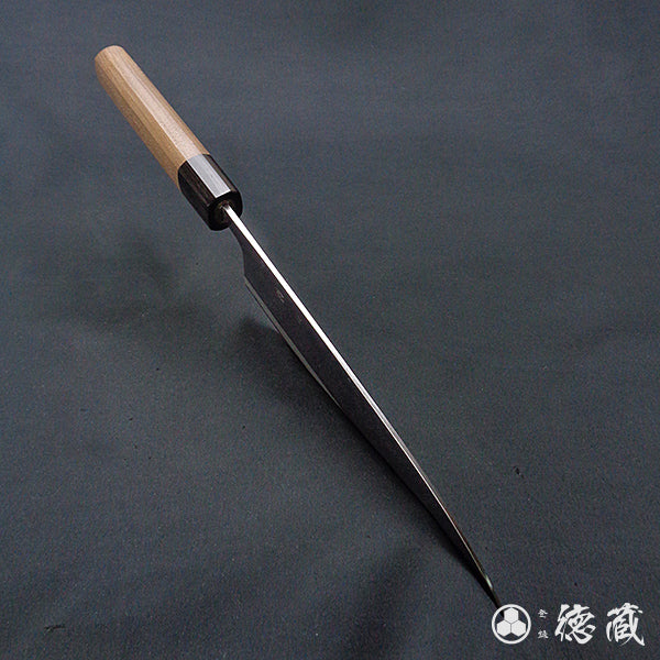 青二 黑面锻造加工 伊予型舟行刀 胡桃木手柄
