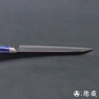 VG10 大马士革 槌面加工 三德刀 蓝色手柄