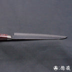 VG10 大马士革 槌面加工 三德刀 红木色手柄
