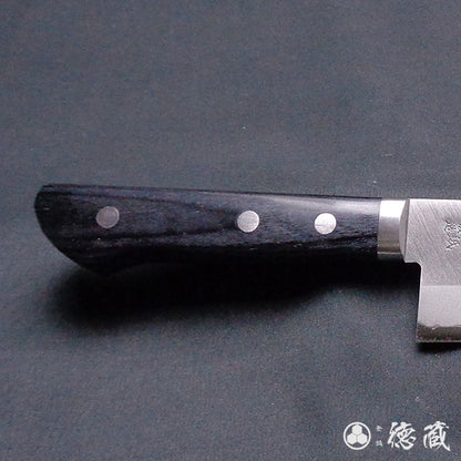 Blue-2  blackened finish  Santoku knife  Park handle