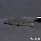 青钢二号　黑色锻面加工　伊予形舟行刀　胡桃木手柄