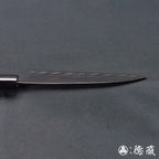 青钢二号　黑色锻面加工　伊予形舟行刀　胡桃木手柄