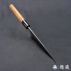 青钢二号　黑色锻面加工　伊予形舟行刀　胡桃木手柄