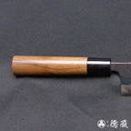 青钢二号　黑色锻面加工　伊予形舟行刀　胡桃木手柄