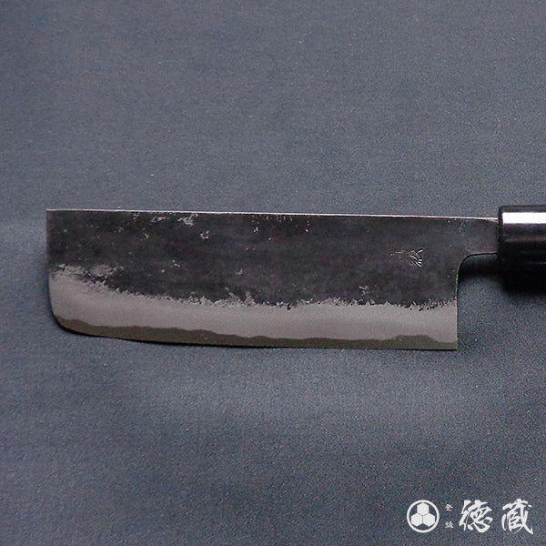 青一 黑面锻造加工 菜刀 胡桃木手柄
