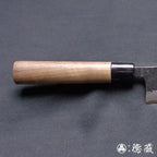 青一 黑面锻造加工 菜刀 胡桃木手柄