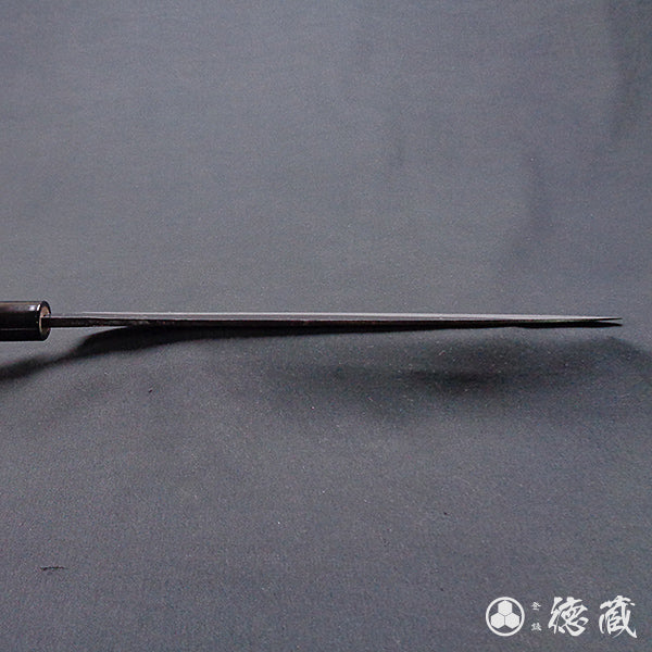 青二 大马士革 黑色锻面加工 切筋刀 胡桃木手柄