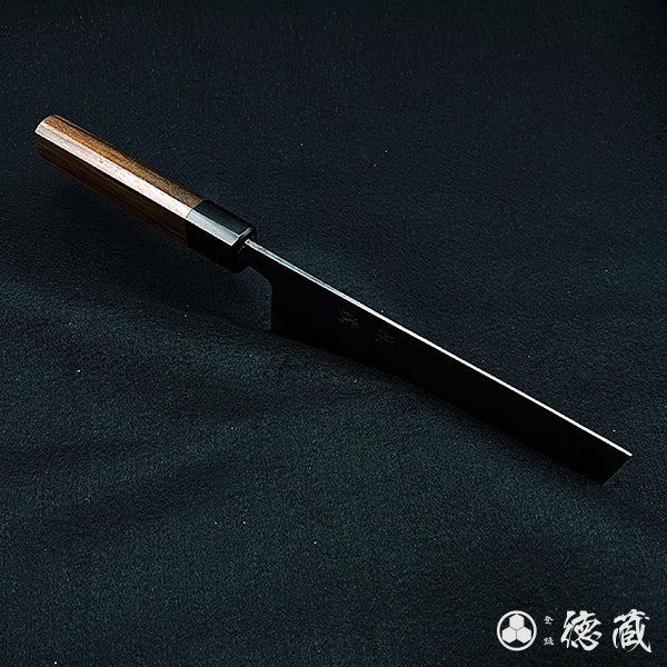 青二 大马士革 切菜刀 紫檀八角手柄