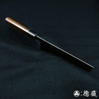 青二 大马士革 切菜刀 紫檀八角手柄