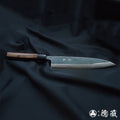 青二 大马士革 牛刀 紫檀八角手柄