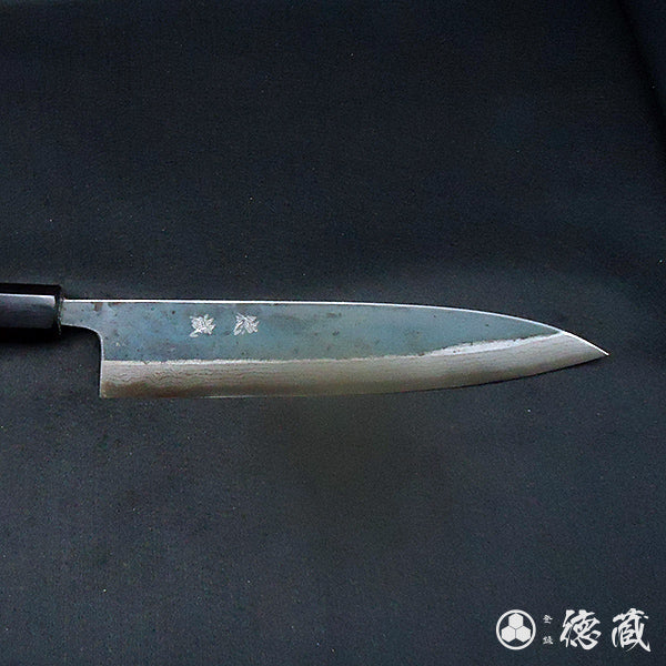 青二 大马士革 牛刀 紫檀八角手柄