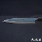 青二 大马士革 牛刀 紫檀八角手柄
