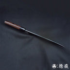 青二 大马士革 牛刀 紫檀八角手柄