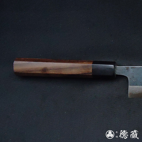 青二 大马士革 牛刀 紫檀八角手柄