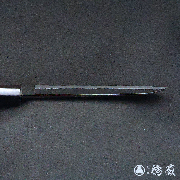 Carbon Aogami Super Santoku Knife Rosewood Octagonal Handle