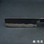 青Ｓ　菜切包丁　紫檀八角柄