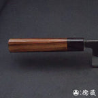 青Ｓ　菜切包丁　紫檀八角柄