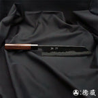 青Ｓ　切付刀　紫檀木八角手柄