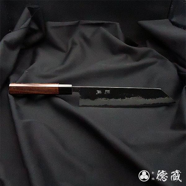 青Ｓ　切付刀　紫檀木八角手柄
