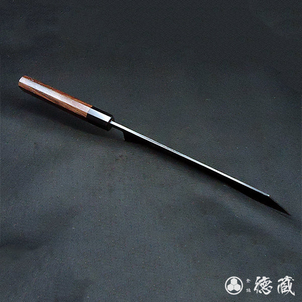 青Ｓ　切付刀　紫檀木八角手柄